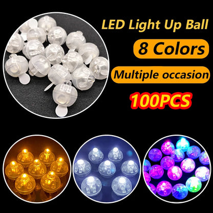 LED Glow Balloons (10/20/100Pcs) - Flashing Luminous Lights for Party & Wedding Decor | tonyfinger store