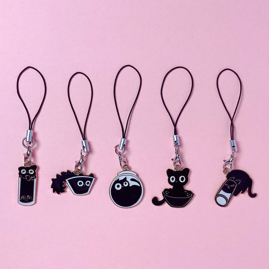 Cute Cat Bottle Lanyard for Phone Cases | iPhone, Huawei, Samsung Keychain
