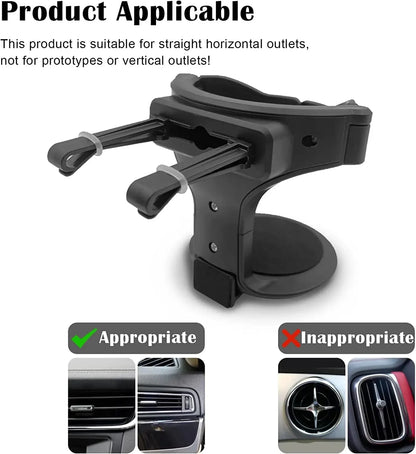 Car Air Vent Drink Cup Bottle Holder Auto Drink Rack Stand for Water Bottles & Ashtray Multifunctional Car Coffee Cup Holder