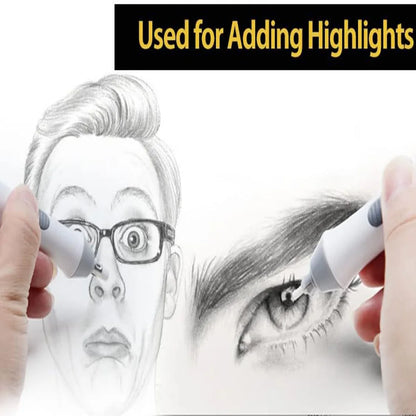 Sketch Electric Highlight Eraser Art Painting Auto Rotating Student Stationery Supplies