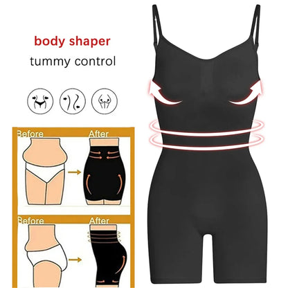 Bodysuit For Women Tummy Control Shapewear Seamless High Waist Flat Belly Belt Stretch Shapewear Body Shaper ﻿