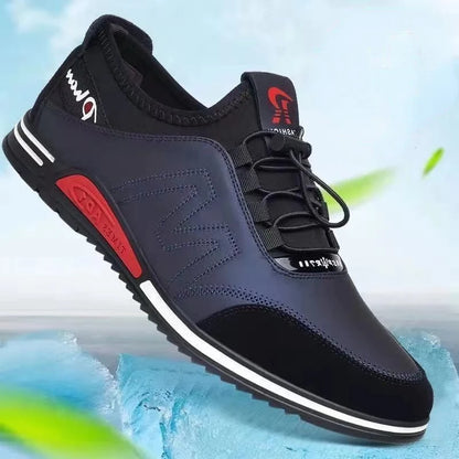 Men's Shoes Fashion Soft Soled Men Casual Shoes British style Formal Shoes Breathable Lace-Up Bottom Light Sneakers Male Size 44