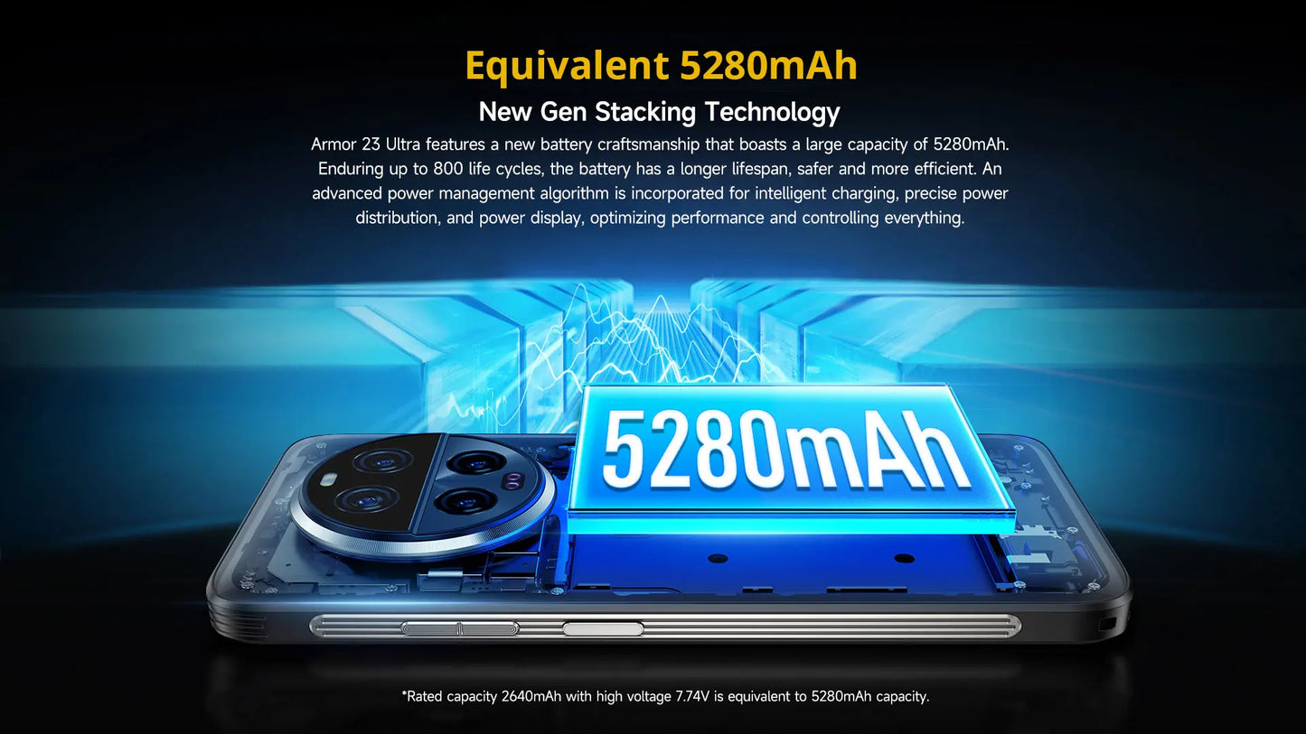 [NEW 2024] Ulefone Armor 23 Ultra 5G,Satellite Message ,120W +55W Wireless charging，512GB ROM 24GB RAM,64MP Night Camera, 6.78"