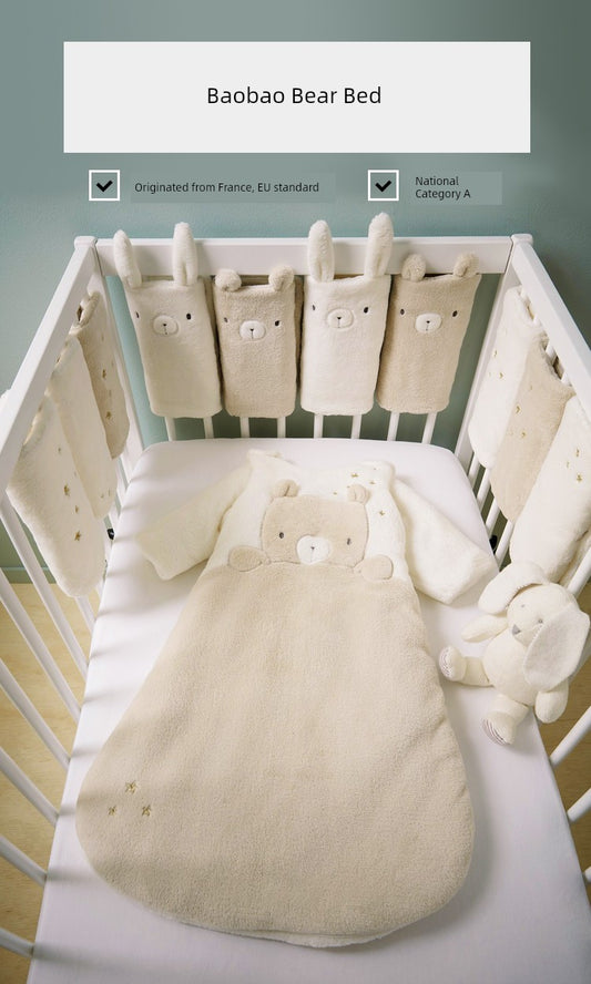 Best Selling Crib Bed Circumference Newborn Anti-Collision Split Fence Patchwork Bed Breathable Baby Crib Fence Soft Bag