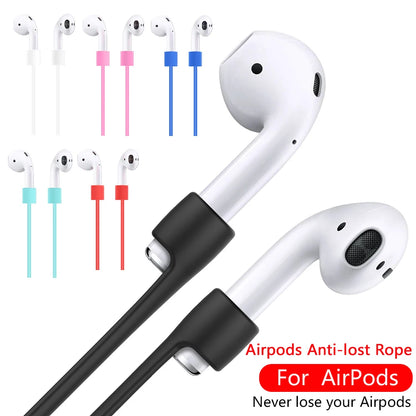 【Fast Ship】Silicone Airpods Anti Lost Rope Airpods Strap Airpods Lanyard Airpods Rope Compatible For Airpods Earphone Storage