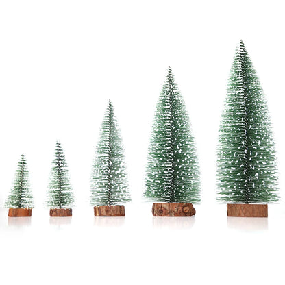 Mini Christmas Tree Small Cedar Pine For Home Room Decor Christmas Table Ornaments Xmas Party Supplies New Year Ornaments