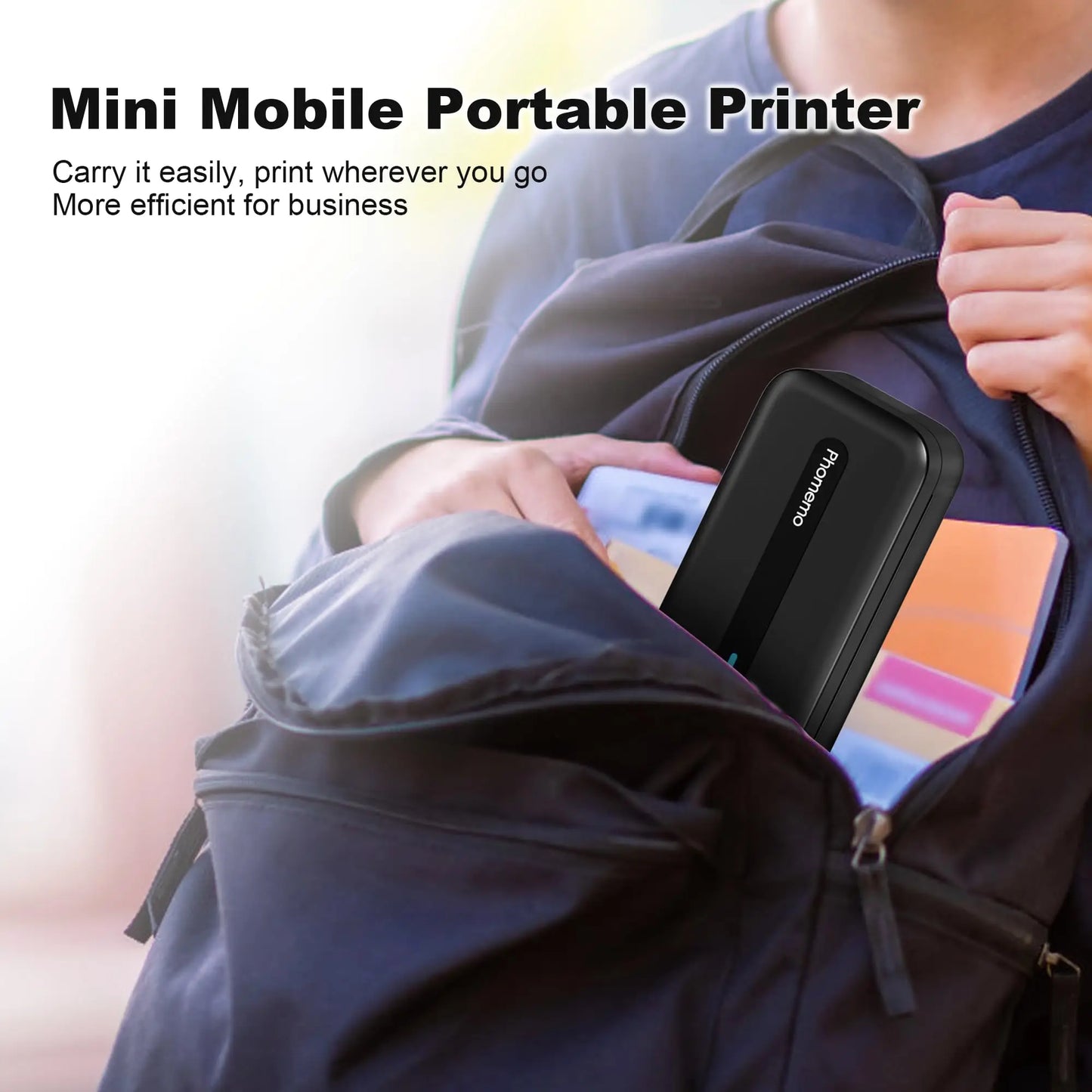 New A4 Portable Printer Wireless M832 for Travel Work Home Inkless Thermal 300DPI US-letter Mobile Printer Support Android iOS