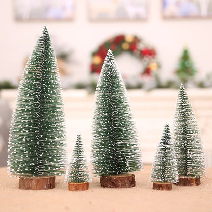 Mini Christmas Tree Small Cedar Pine For Home Room Decor Christmas Table Ornaments Xmas Party Supplies New Year Ornaments