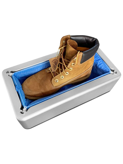 Portable Automatic Shoe Cover Dispenser - Waterproof, Hand-Free for Home & Office