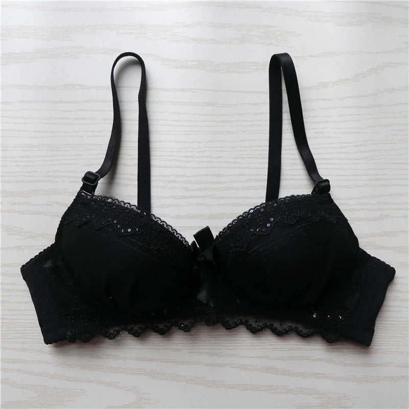 2022 Sexy Underwire Half Cup Bra | Soft Push-Up Lace Bra for Women - Sizes AB 70-85 | tonyfinger store