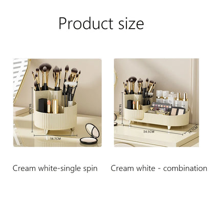 XIAOGUI Makeup Organizer Cosmetic Box Rotating Pen Holder Bathroom Organizer Plastic Organizing Boxes Acrylic Organizer Storage