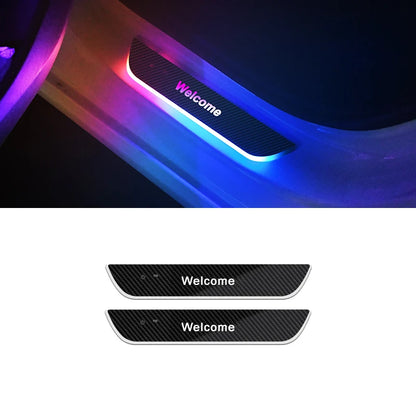 Customizable RGB LED Car Pedal Lights | 2/4 Pcs Personalized Car Door Sill Neon Mood Lighting - tonyfinger store