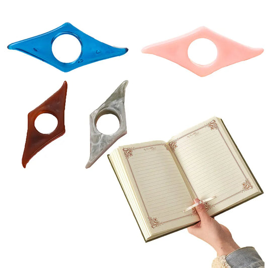 Resin Thumb Book Holder Book Page Holder School Supplies Reading Aids Bookmark Page Book Support One Hand Reading Tools