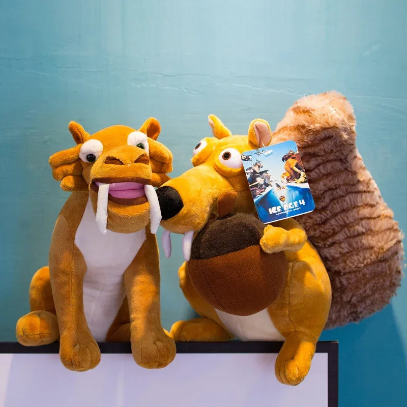 Ice Age Plush Toy Squirrel Mammoth Elephant Swordtooth Tiger Doll Cloth Doll Children's Birthday Gift