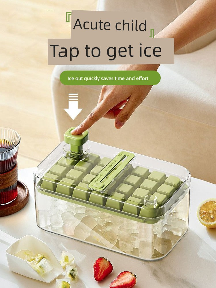 Food Grade Ice Cube Mold - Home Ice Tray & Storage Box for Cold Drinks