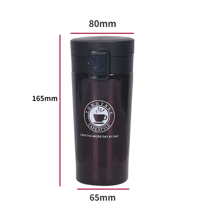 0.5L Thermal Mug | Double Wall 304 Stainless Steel Vacuum Flask | Leak-Proof Coffee Cup | Insulated Tea & Coffee Mug | Travel Thermos Water Bottle | Tonyfinger Store