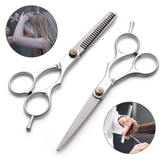Professional Hair Cutting Scissors Salon Hairdressing Scissors Stainless Thinning Shear Hair Styling Tools Barber Accessories