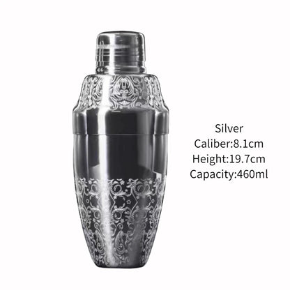 Japanese Style Cocktail Shaker - Stainless Steel Whiskey Shaker for Bartenders & Home Bars | Bar Accessories | tonyfinger store