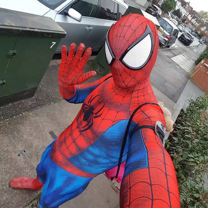 Classic Peter Parker Spiderman Costume Cosplay - 3D Printed Spandex Suit for Adults & Kids | tonyfinger store