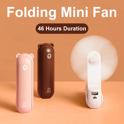 JISULIFE Handheld Fan Mini Portable Electric Ventilador USB Rechargeable Fans 4500mAh Silent Small FAN for Home CoolingVentoinha