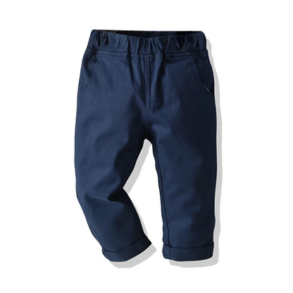 2024 Boys' Autumn Cargo Pants | Cotton Jeans for Kids 1-8Y | Casual & Comfortable Toddler Pants | tonyfinger store