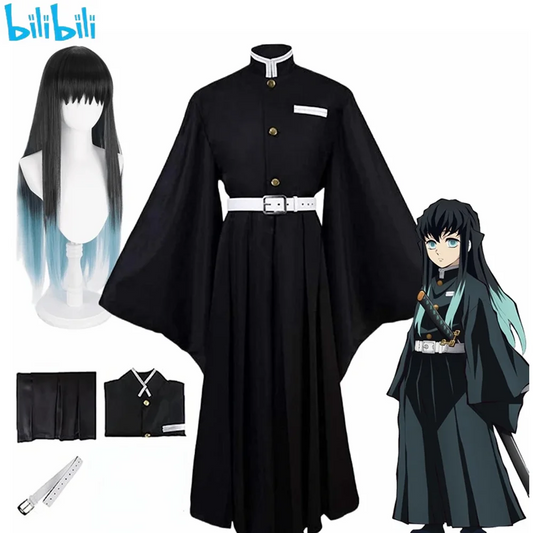 Demon Slayers Kimetsu No Yaiba Tokitou Muichirou Cosplay Costume - Halloween Party Outfit | tonyfinger store