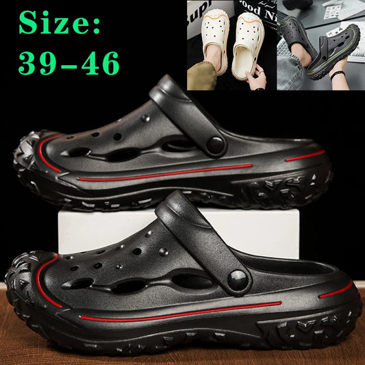 2024 Men’s Summer Garden Clogs & Casual Sandals  Outdoor Comfort Fashionable Luxury Soft Home Slippers Sizes 39-46