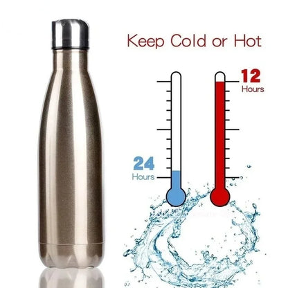 Insulated Stainless Steel Water Bottle - 350/500/750/1000ml - Hot & Cold Thermos