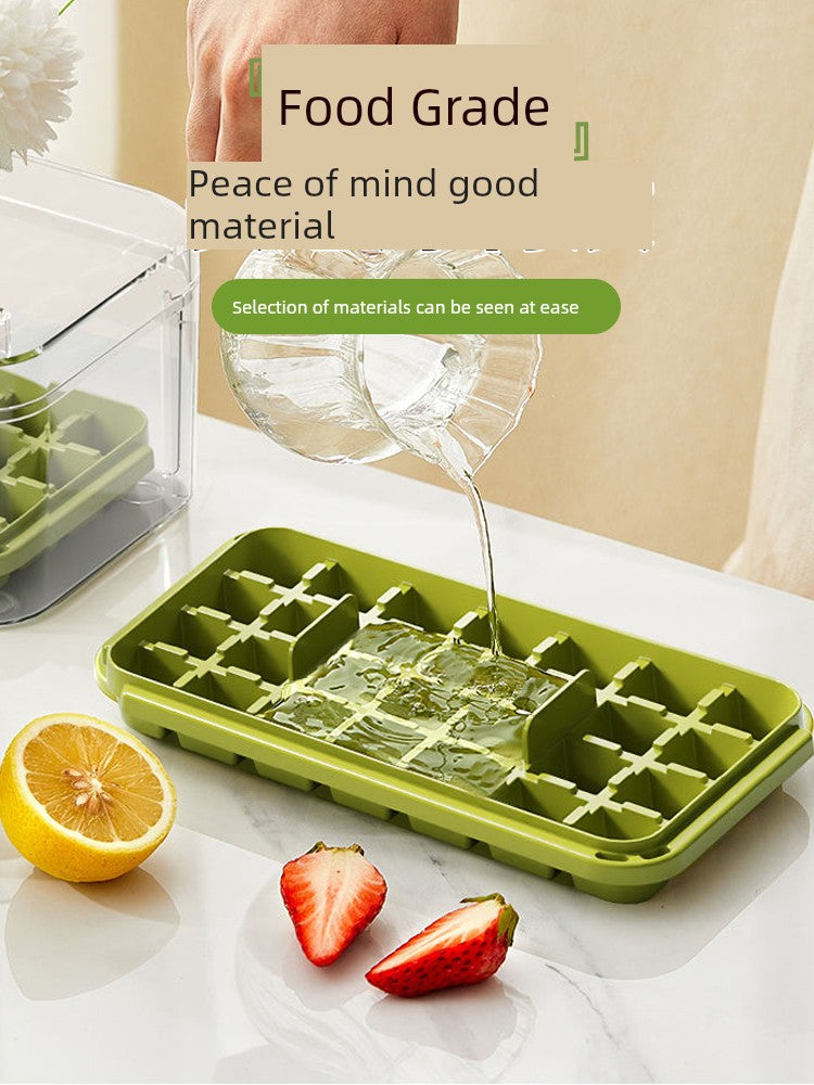 Food Grade Ice Cube Mold - Home Ice Tray & Storage Box for Cold Drinks