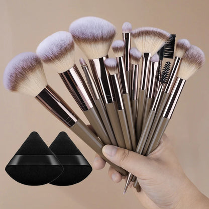 10-20PCS Makeup Brush Set - Powder, Eye Shadow, Highlighter, Foundation & Contour Brushes | Tonyfinger Store