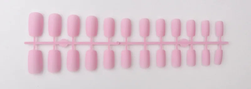 1PCS Matte False Nails | Square Head Press-On Nails | Frosted Full Cover Detachable Artificial Fingernails | Ballerina Style | No Glue | tonyfinger store