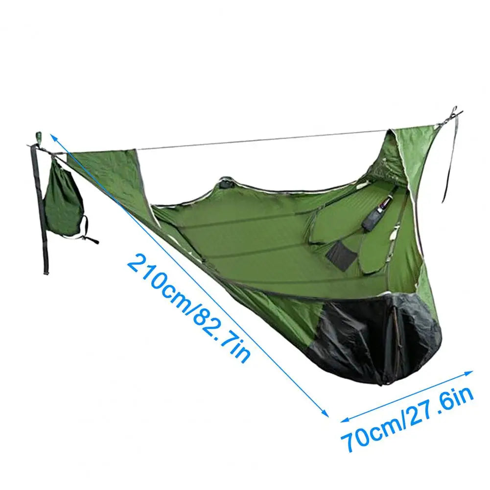 Anti-tear Anti-mosquito Solid Straps Camping Hammock with Bed Net Outdoor Camping Portable Multi-person Hammock Camping Equipmen