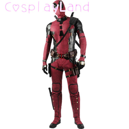 New Arrival DP3 Mr. Pool Cosplay Costume - Red Leather Hero Jumpsuit for Men | Halloween & Carnival Outfit | tonyfinger store