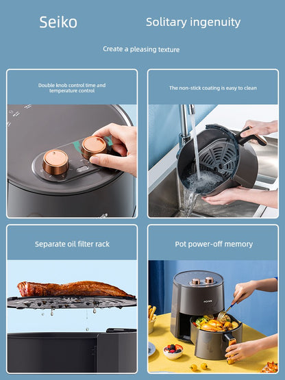 Monda For Home Air Fryer Oven Large Capacity Intelligent Oil-Free Small Multi-Function Automatic Electric Chips Machine