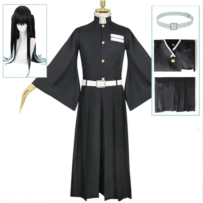 Tokitou Muichirou Cosplay Costume Full Set with Wig & Shoes for Adults | Anime Uniform Halloween Party Outfit | tonyfinger store