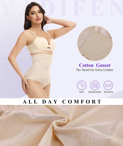 Shapewear for Women Tummy Control Panties Comfy Compression Body Shaper High Waisted Slimming Underwear Knicker with Butt Lifter