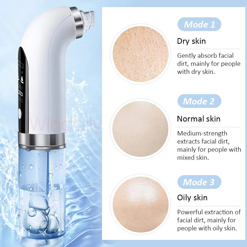 2023 USB Rechargeable Blackhead Remover: Electric Pore Vacuum & Facial Cleansing Machine