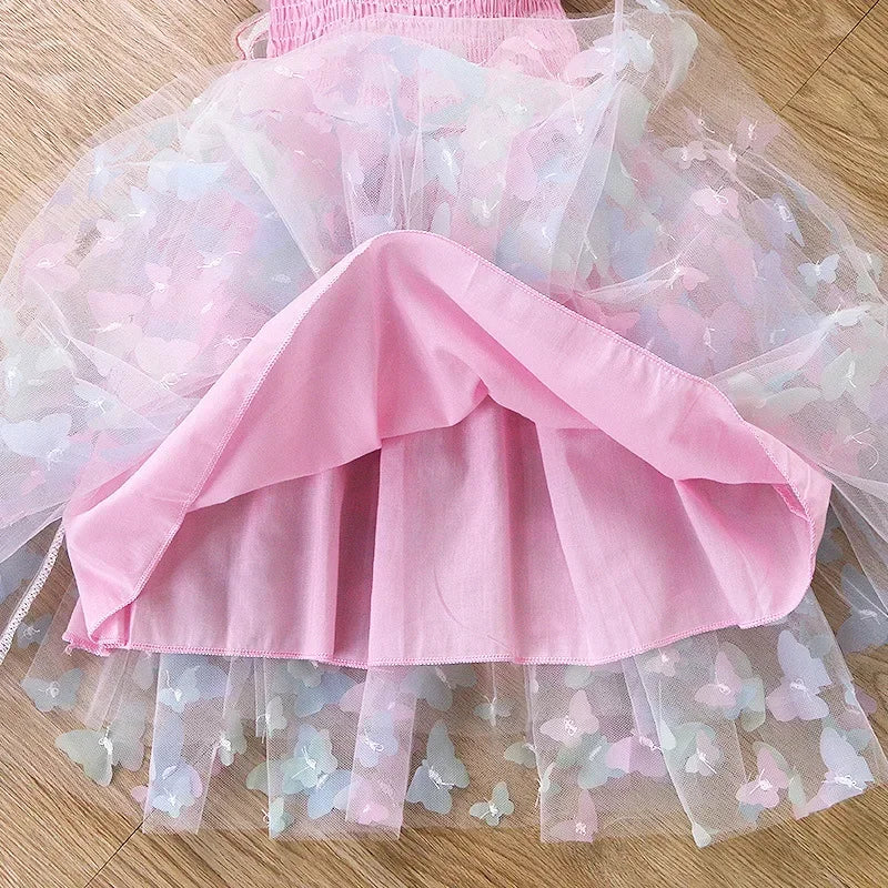 Baby Girls Summer Fairy Dress with Butterfly Wings