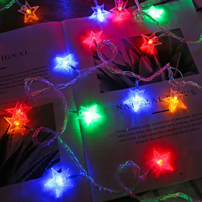 LED String Lights Outdoor Star Chain Lights Garland Lights Bulb