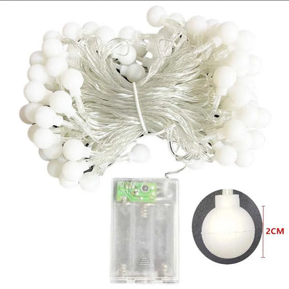 cherry balls led string lights - 2m, 5m, 10m, battery/usb, christmas & wedding decor