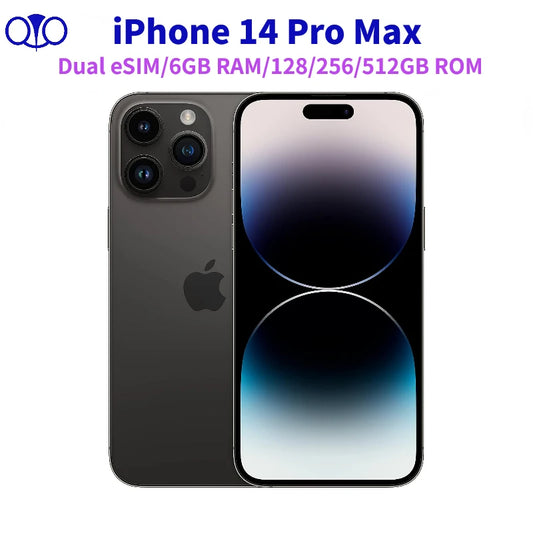 95% New Apple iPhone 14 Pro Max 128GB/256GB/512GB, Dual eSIM, 6GB RAM, 6.7" OLED, A16, Unlocked - tonyfinger store