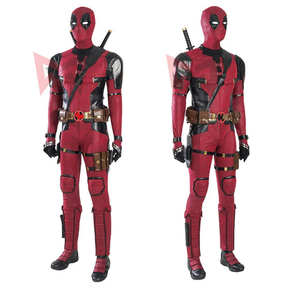 New Deadpooling 3 Cosplay Costume Wade Wilson Jumpsuit & Belt Set - Movie Anti-Hero Suit for Halloween | tonyfinger store