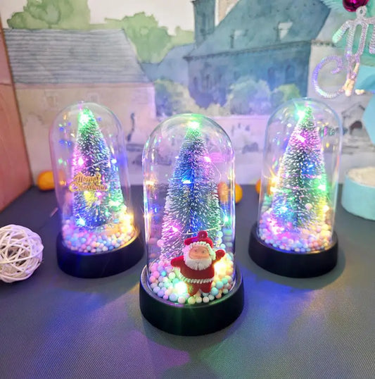 Artificial Mini Christmas Tree LED String Pine Sisal Trees