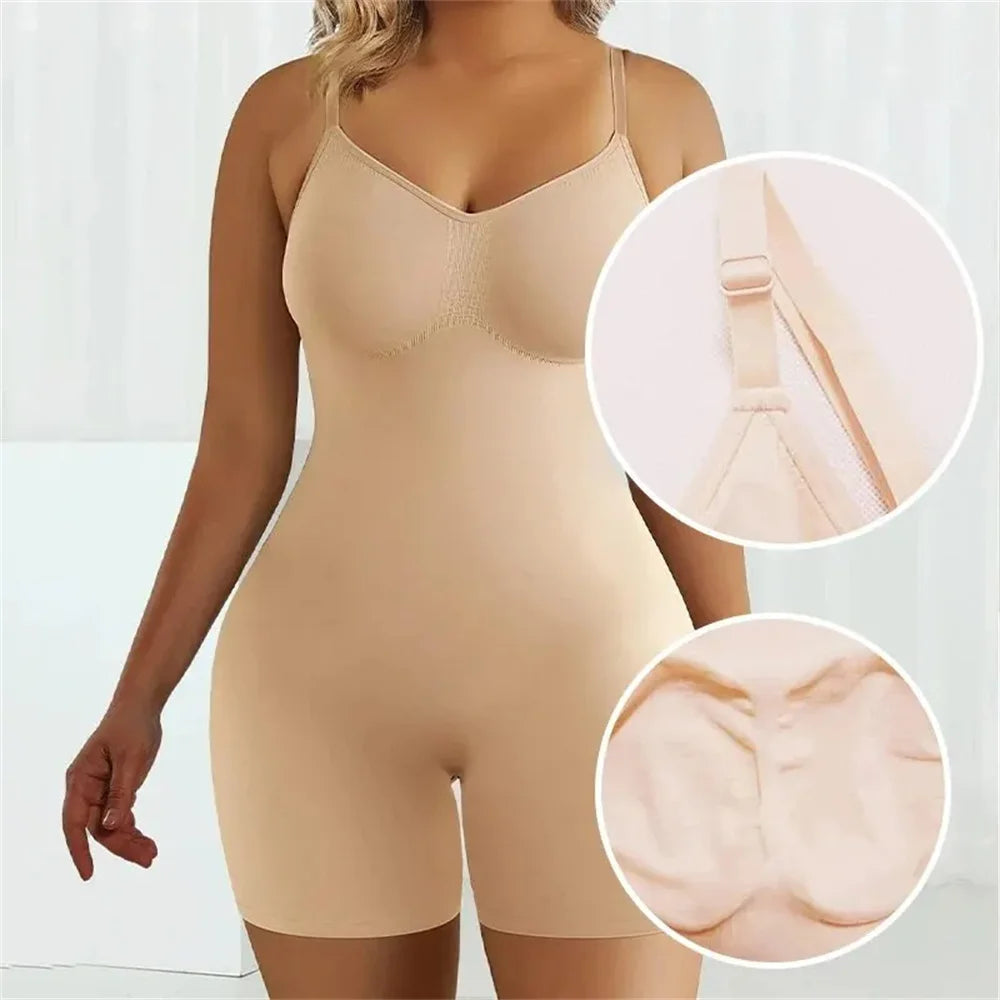 Bodysuit For Women Tummy Control Shapewear Seamless High Waist Flat Belly Belt Stretch Shapewear Body Shaper ﻿