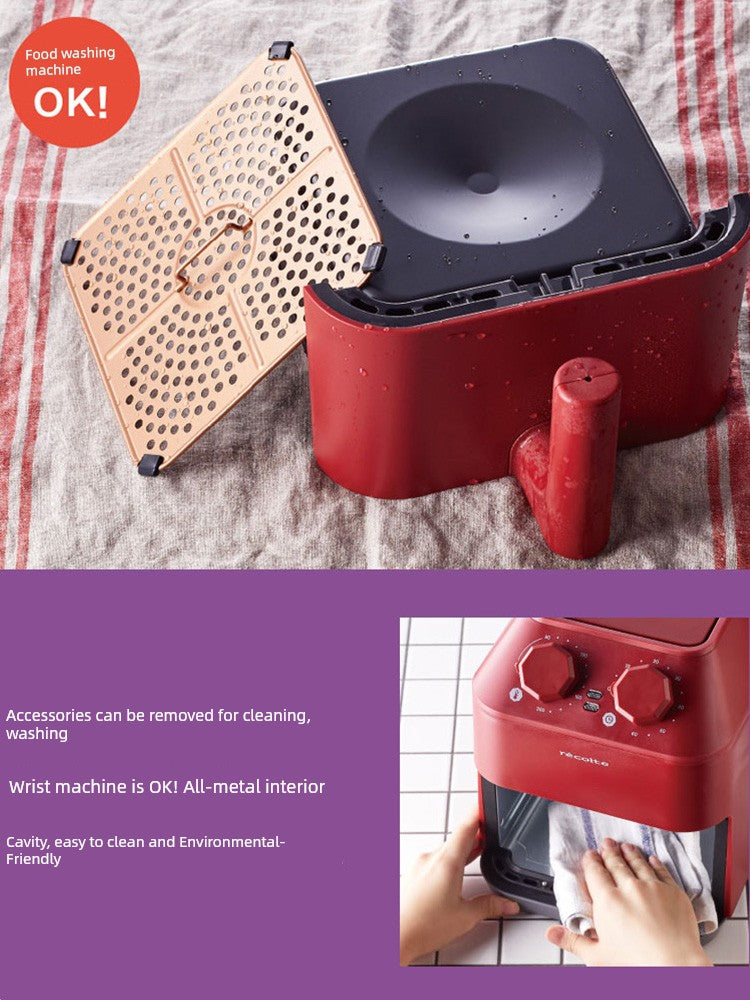 Lecter Air Fryer Home Electric Oven Oil-Free Low-Fat Multi-Functional Large Capacity French Fries Automatic Deep Frying Pan