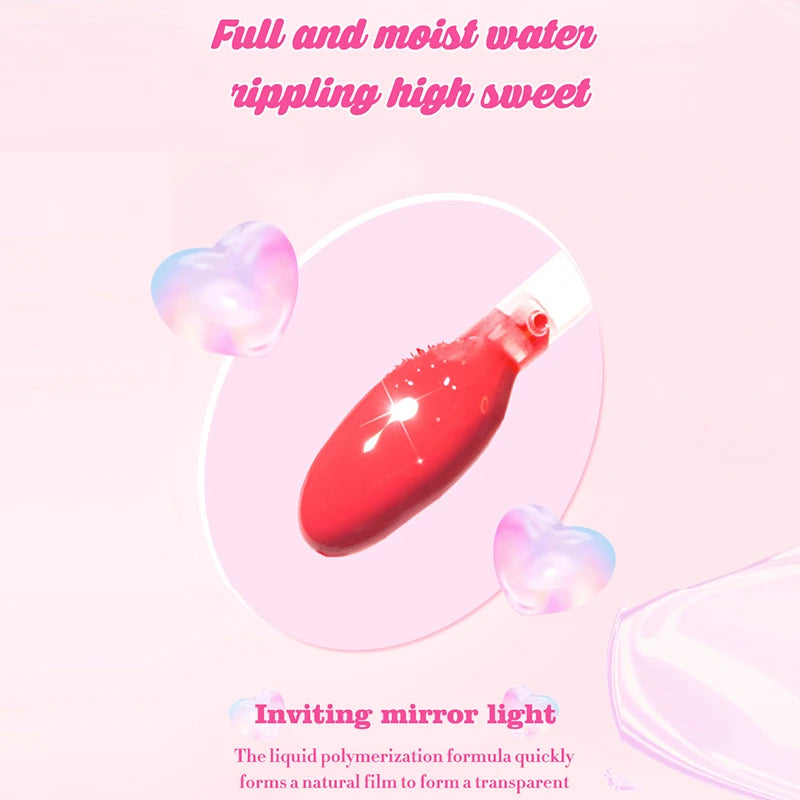 6-Pack Mirror Lip Glaze Set - Long-Lasting, Moisturizing, Hydrating Lipstick