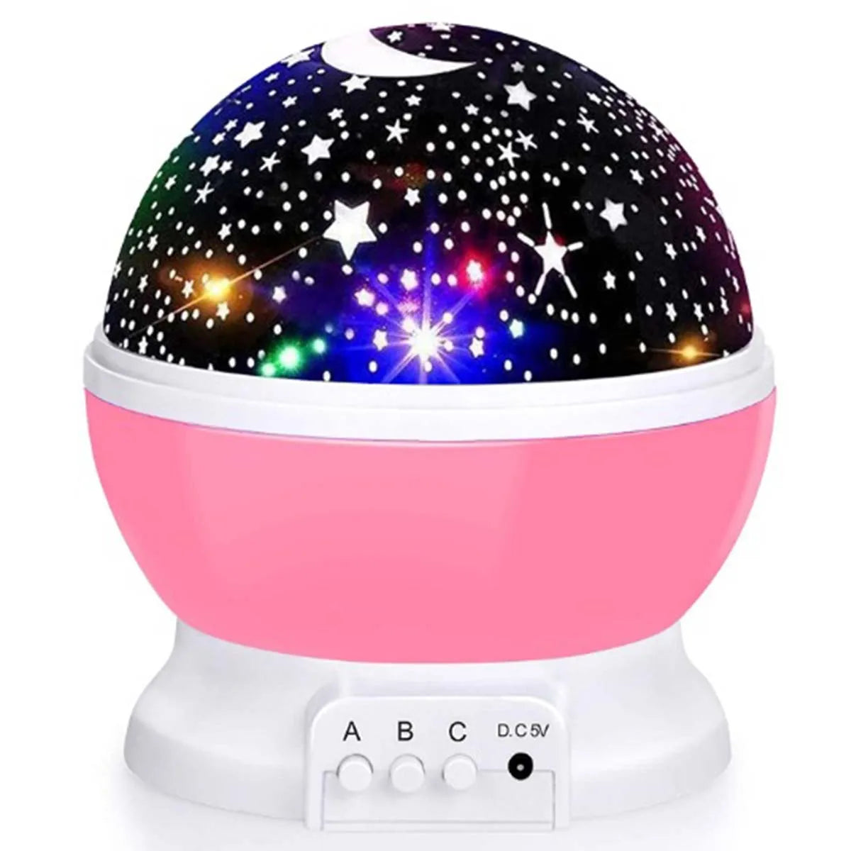 Auto Rotating LED Starry Sky Projector - USB Night Light for Table