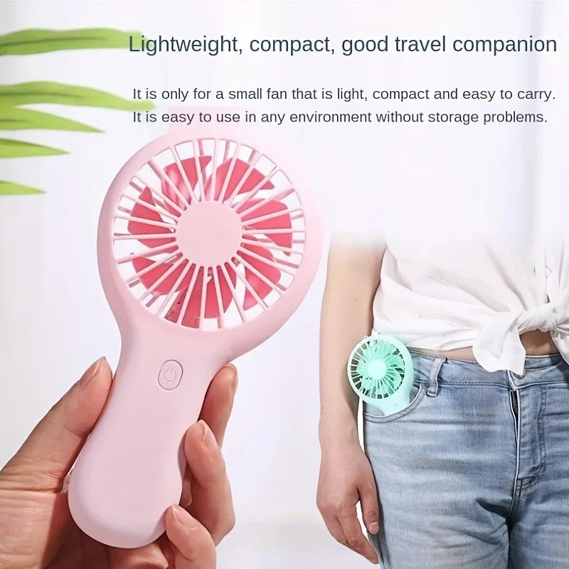 800mAh USB Rechargeable Mini Handheld Fan - Portable Pocket Air Cooler