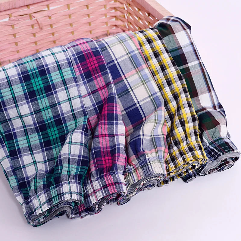 3-10PCS Large Cotton Men’s Boxers | Soft Pajama Shorts