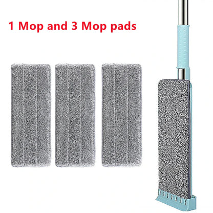 Newest Microfiber Flat Mop Hand Free Squeeze Cleaning Floor Mop